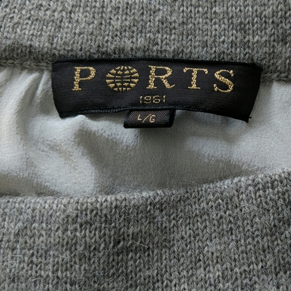 Ports 1961 Grey wool skirt - Picture 6 of 8